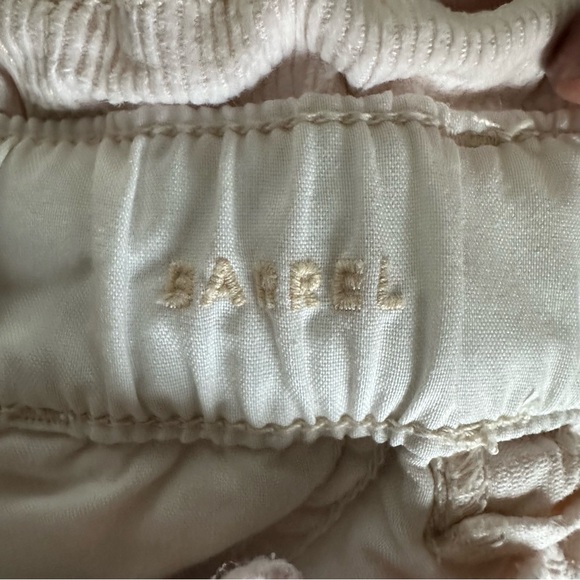 American Eagle Corduroy Paper Bag Barrel Pant Ivory Size 10 Super High-Waisted - Picture 7 of 9